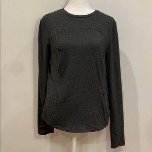 Spyder active charcoal gray long sleeve top
